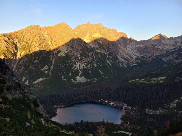 High Tatras - sunrise over Mengusovská valley and Popradské pleso lake