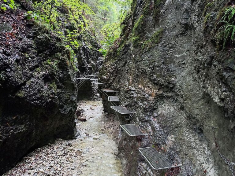 Slovak Paradise national park - Suchá Belá gorge - metal steps